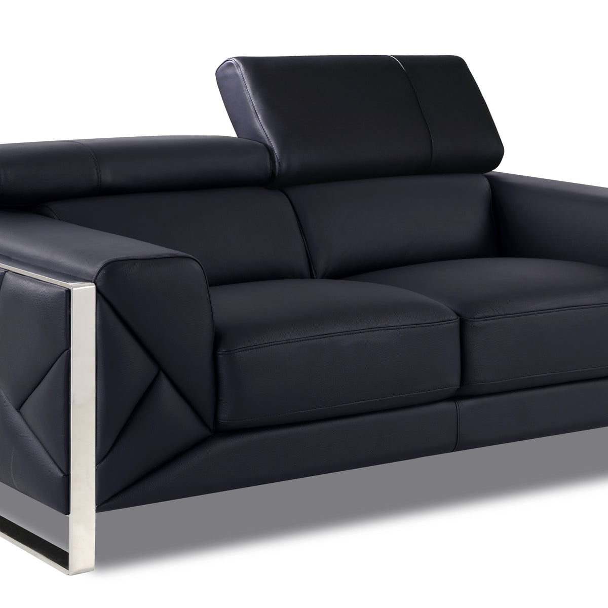 Global United Top Grain Italian Leather  Loveseat