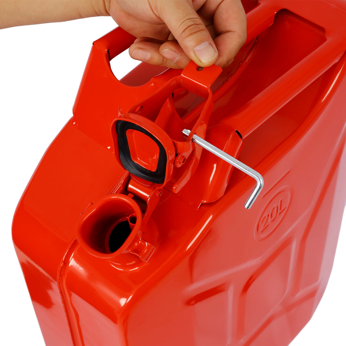 5 Gallon Jerry Fuel Can with Flexible Spout