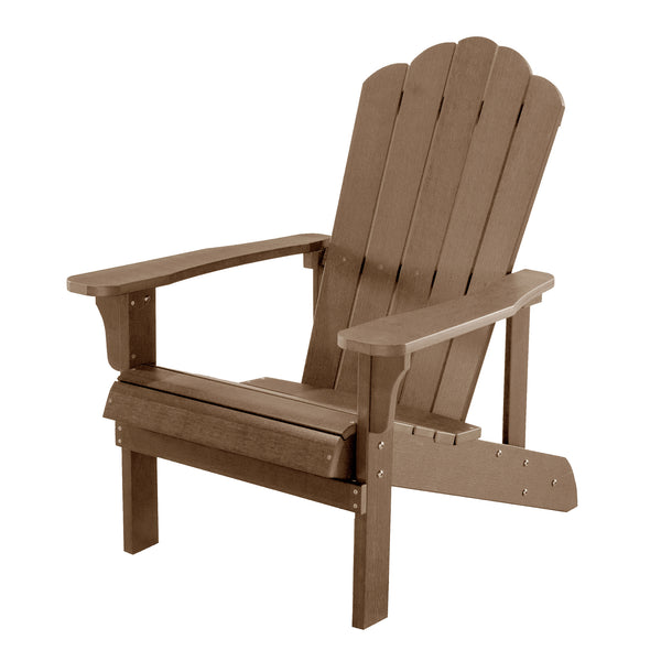 HIPS 3 Piece Adirondack Patio Set | Brown