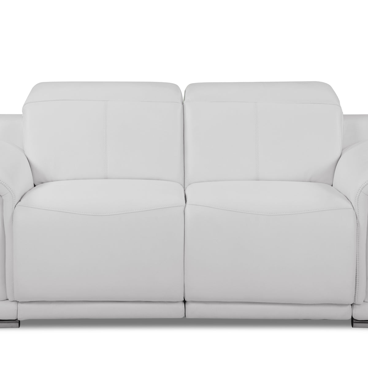 Global United Genuine Italian Leather Power Reclining Loveseat