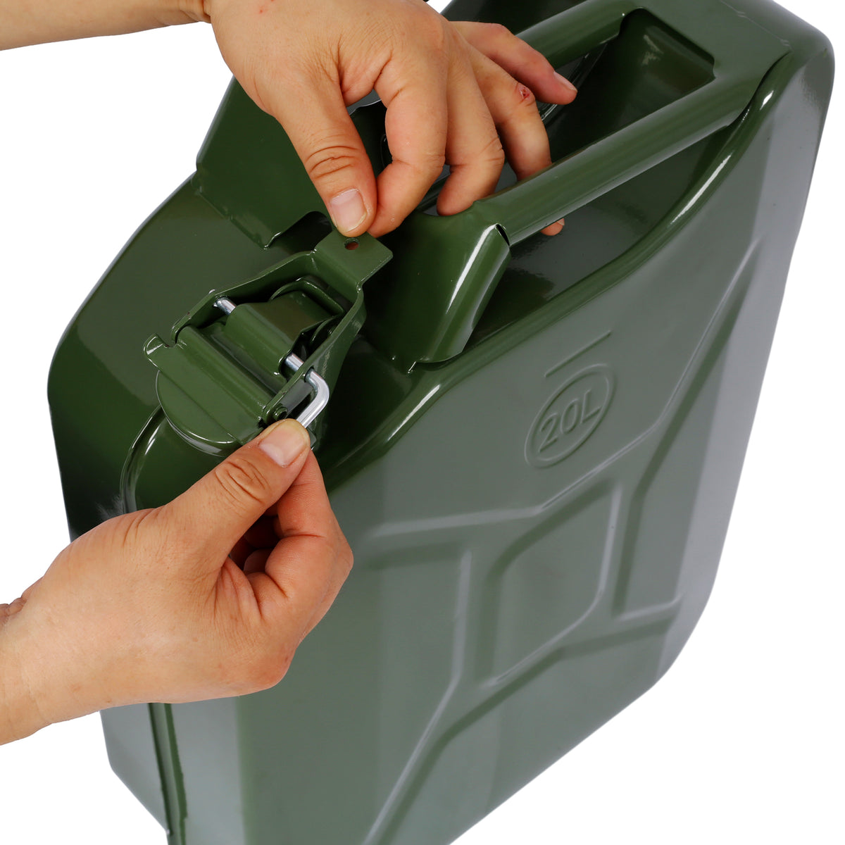 5 Gallon Military Green Jerry Can Steel Fuel Cans