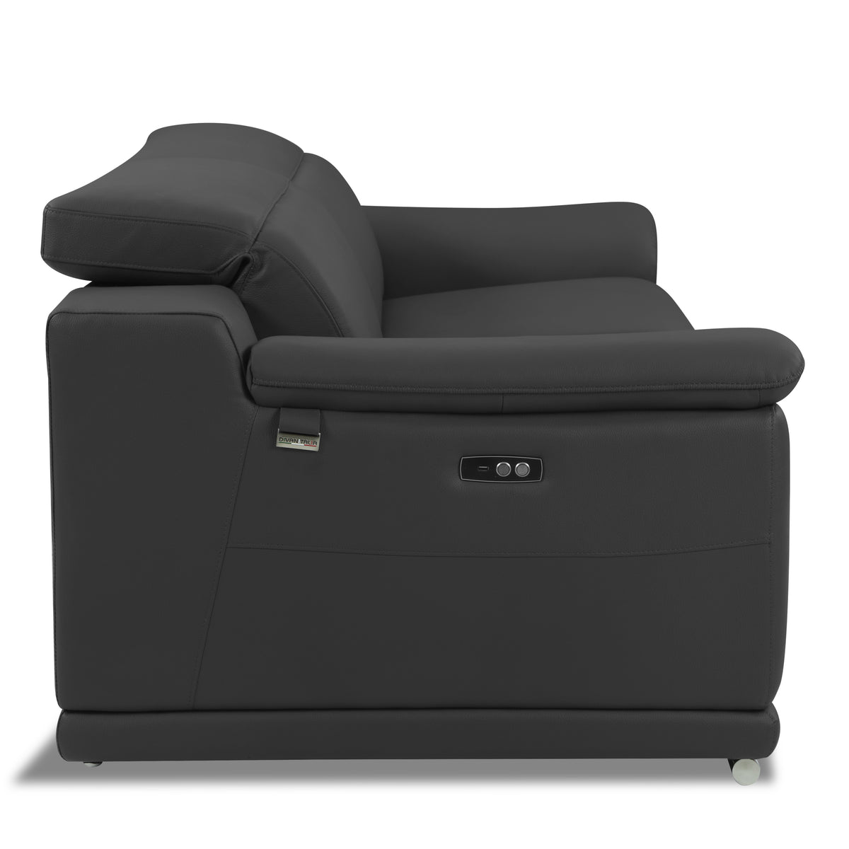 Global United Genuine Italian Leather Power Reclining Loveseat