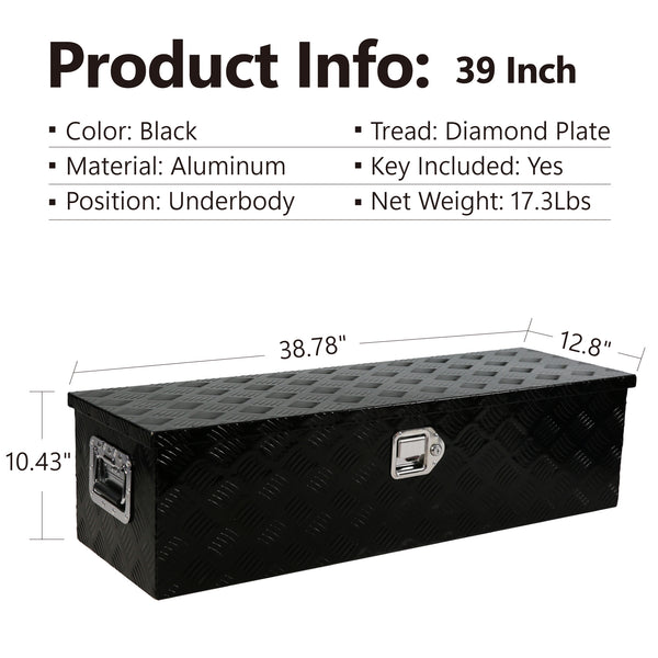 39 Inch Aluminum Truck Tool long Tool Box