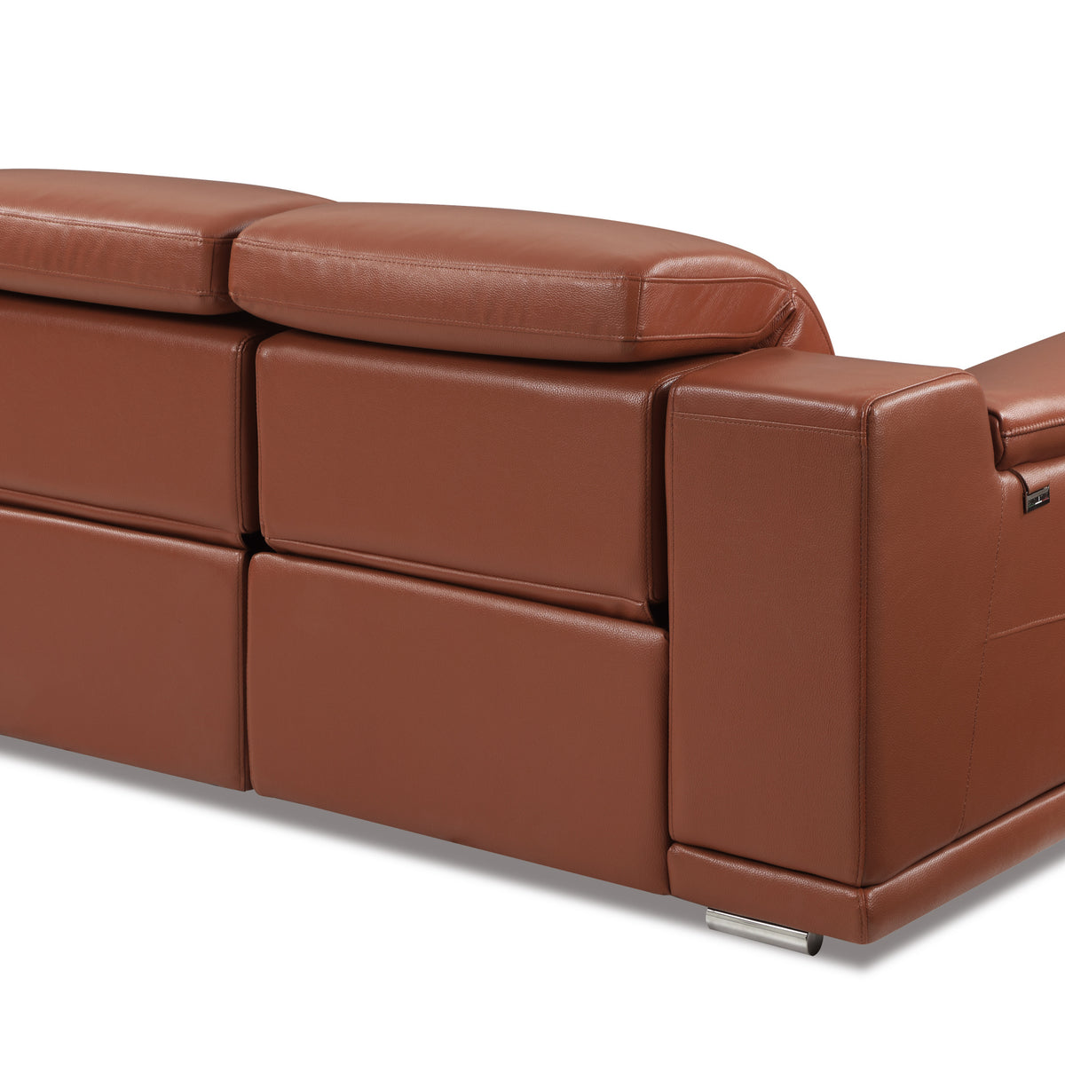 Global United Genuine Italian Leather Power Reclining Loveseat