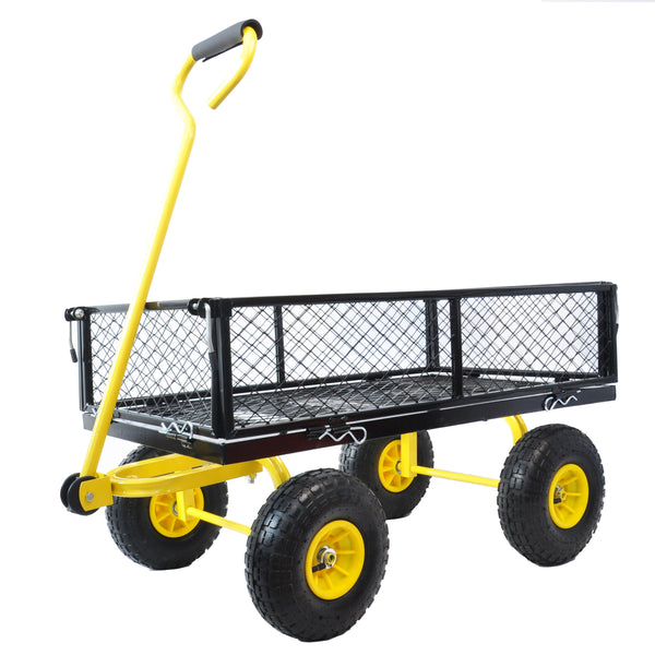 Metal Outdoor Wagon-Yellow