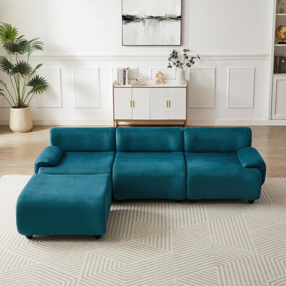 Layla Modern Sofa and Ottoman