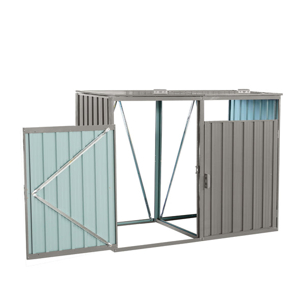 Galvanized Trash Storage Container