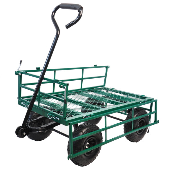 Green Gardening Wagon Cart