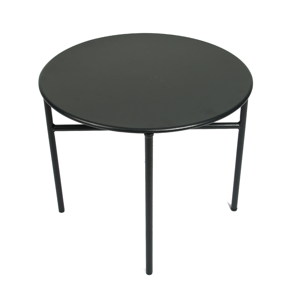 Black Outdoor Egg Chair with Side Table