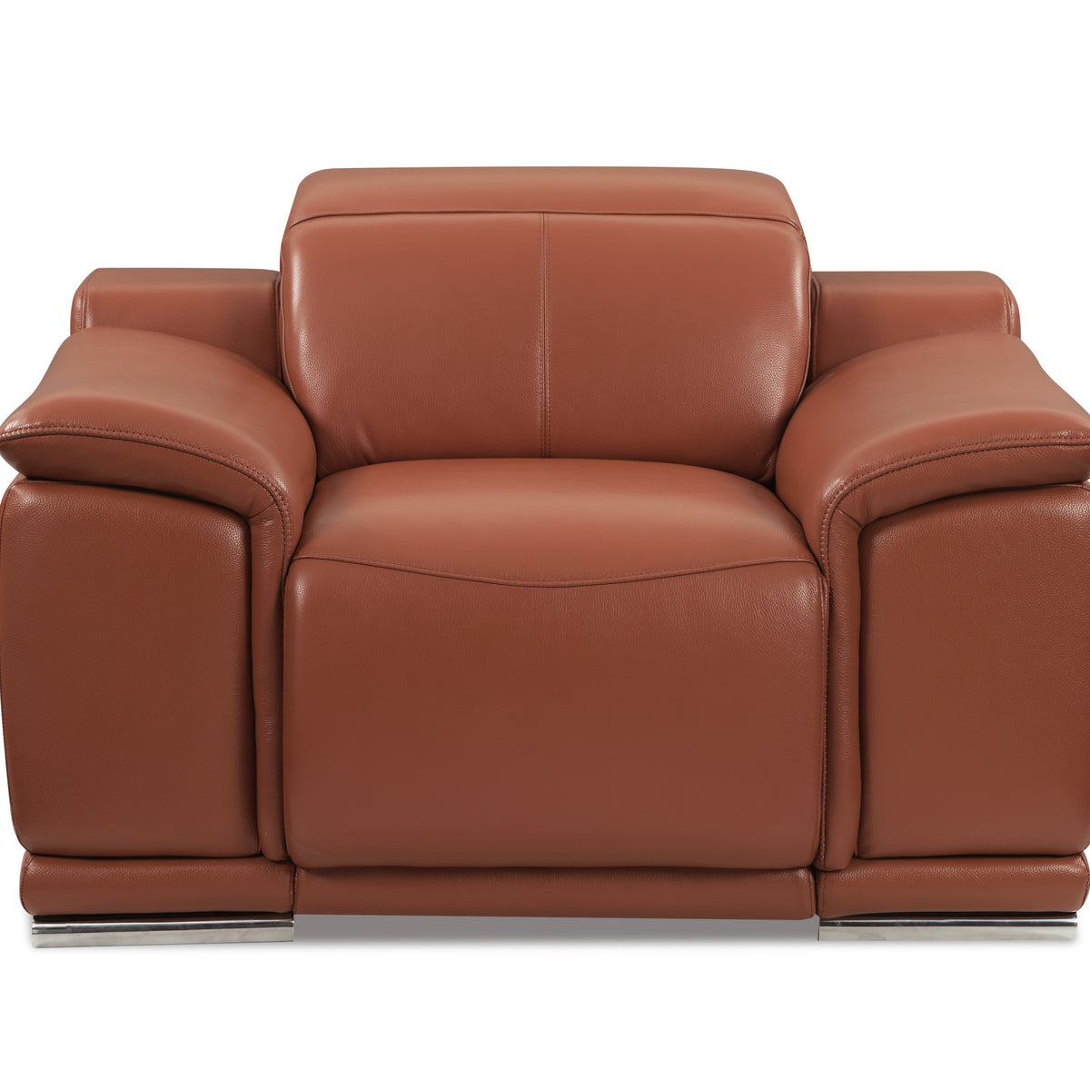 Global United Genuine Italian Leather Power Reclining Chair