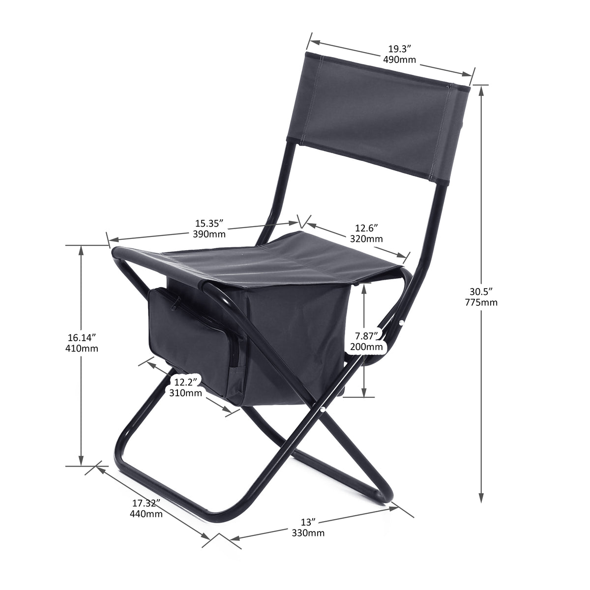 Outdoor Folding Lawn Chairs (set of 4)