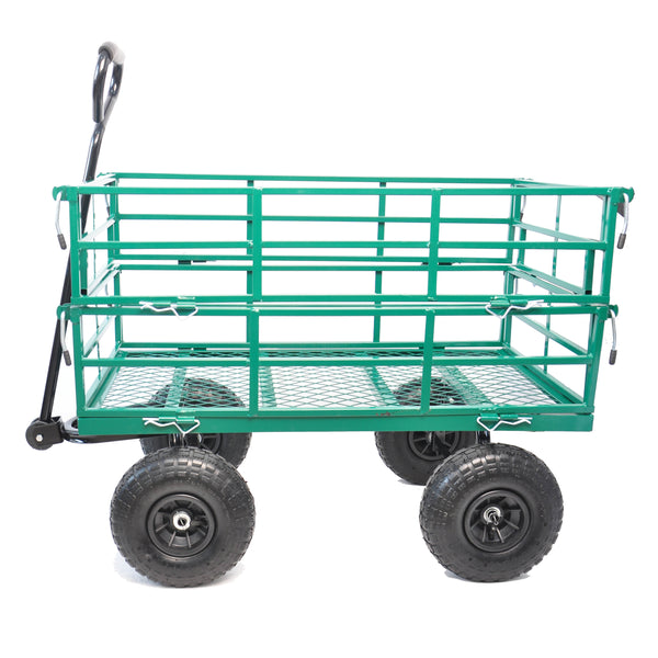 Green Gardening Wagon Cart