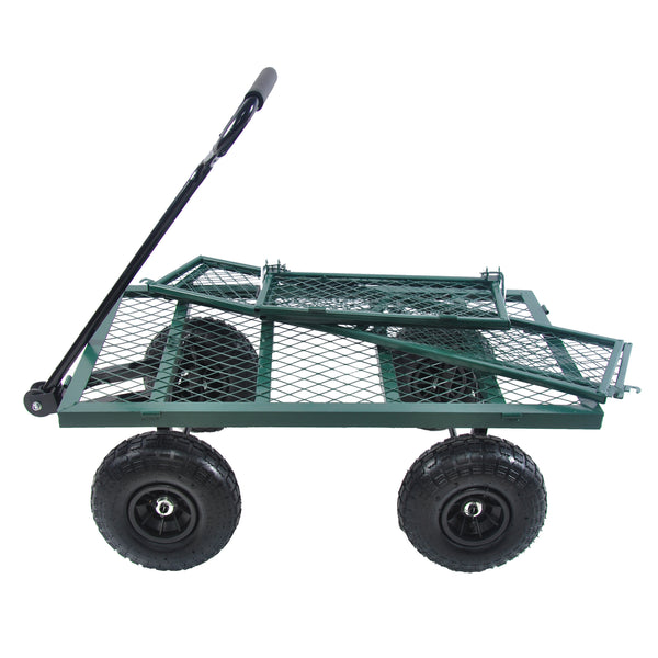 Metal Wagon Cart-Green