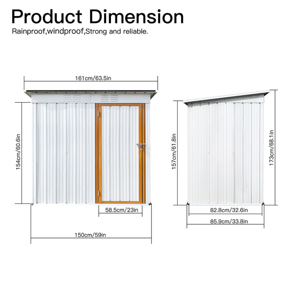 Outdoor Tool Shed 5x3