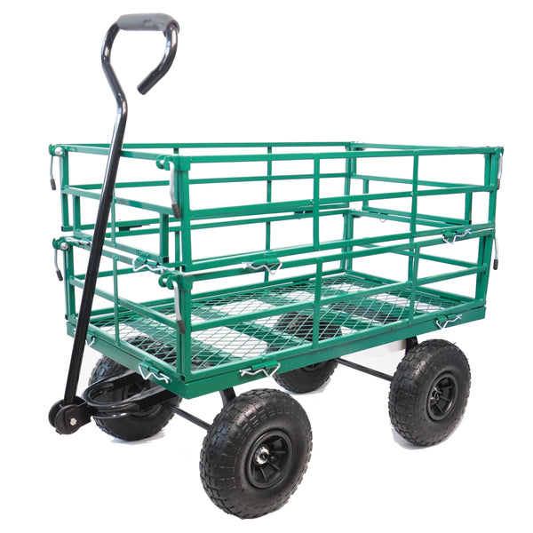 Green Gardening Wagon Cart