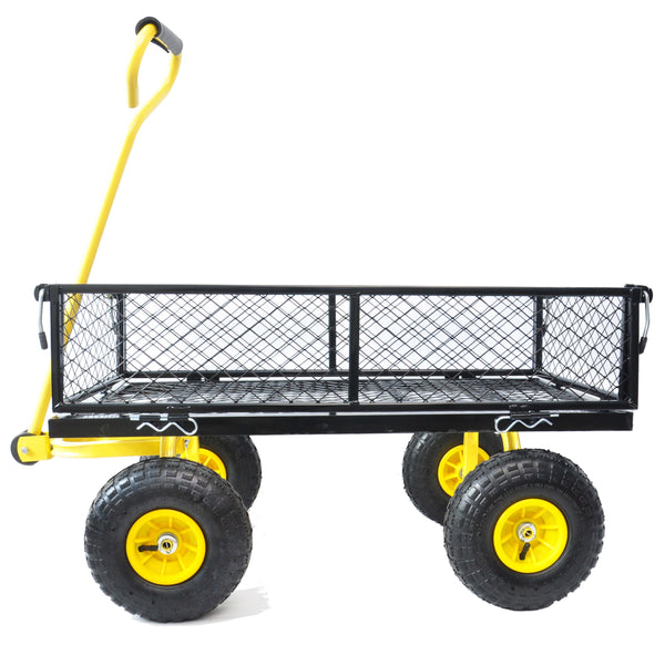 Metal Outdoor Wagon-Yellow