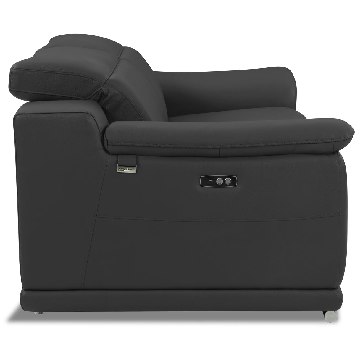 Global United Genuine Italian Leather Power Reclining Loveseat