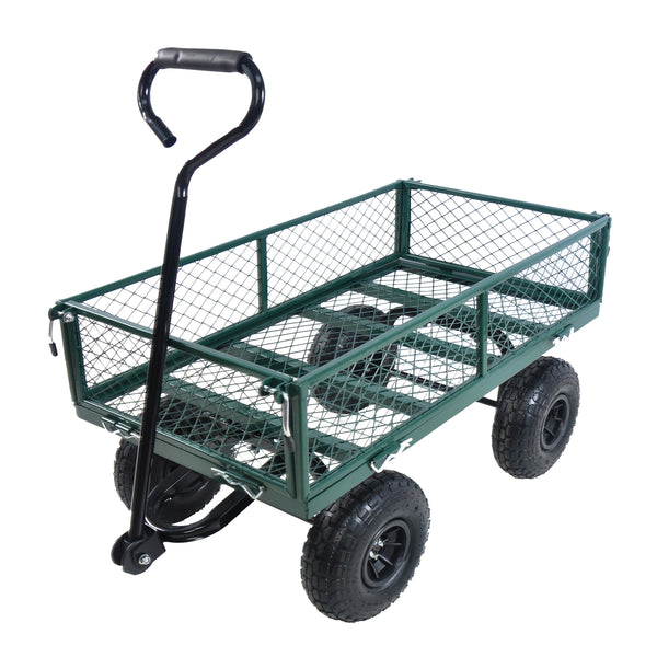 Metal Wagon Cart-Green