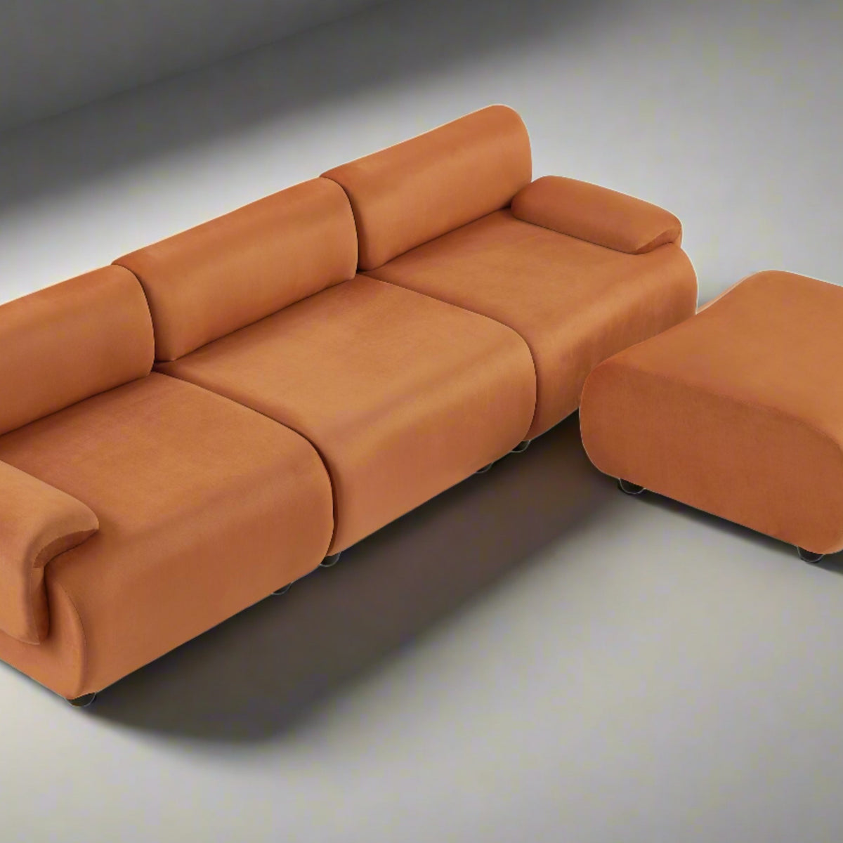 Layla Modern Sofa and Ottoman