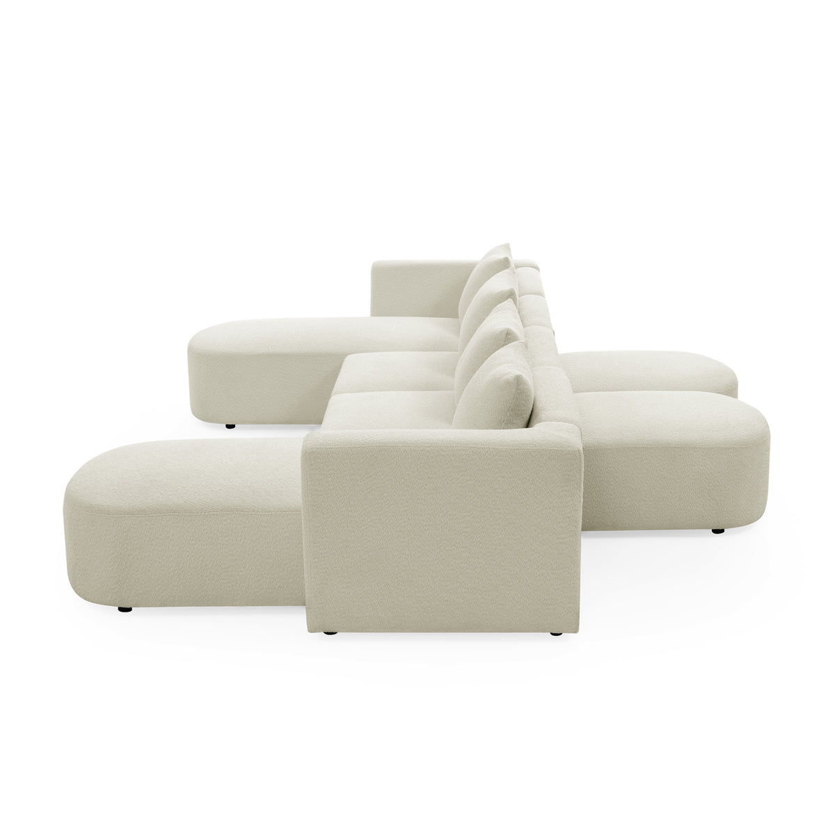 Mariah's Ultimate White Theater Room Sofa Lounger