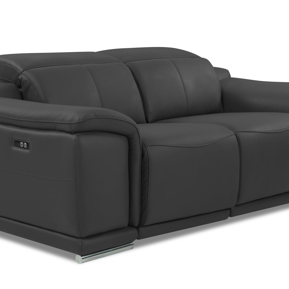 Global United Genuine Italian Leather Power Reclining Loveseat